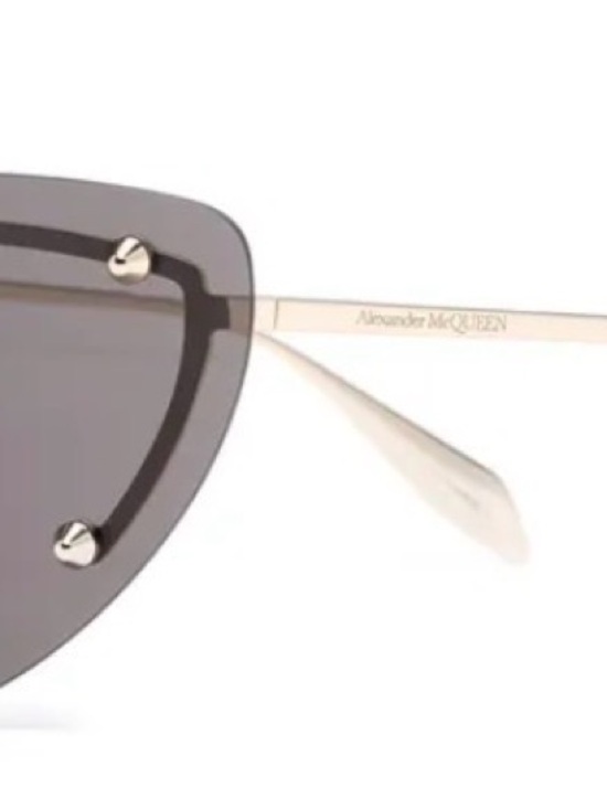 Alexander McQueen Shield-Style Sunglasses in Dark Smoke main image 6